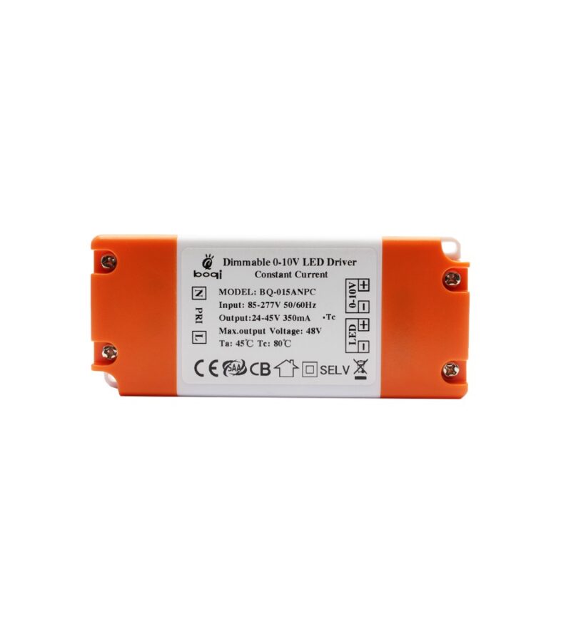 0-10V Dimmable Constant Current LED Drivers 15W 350mA