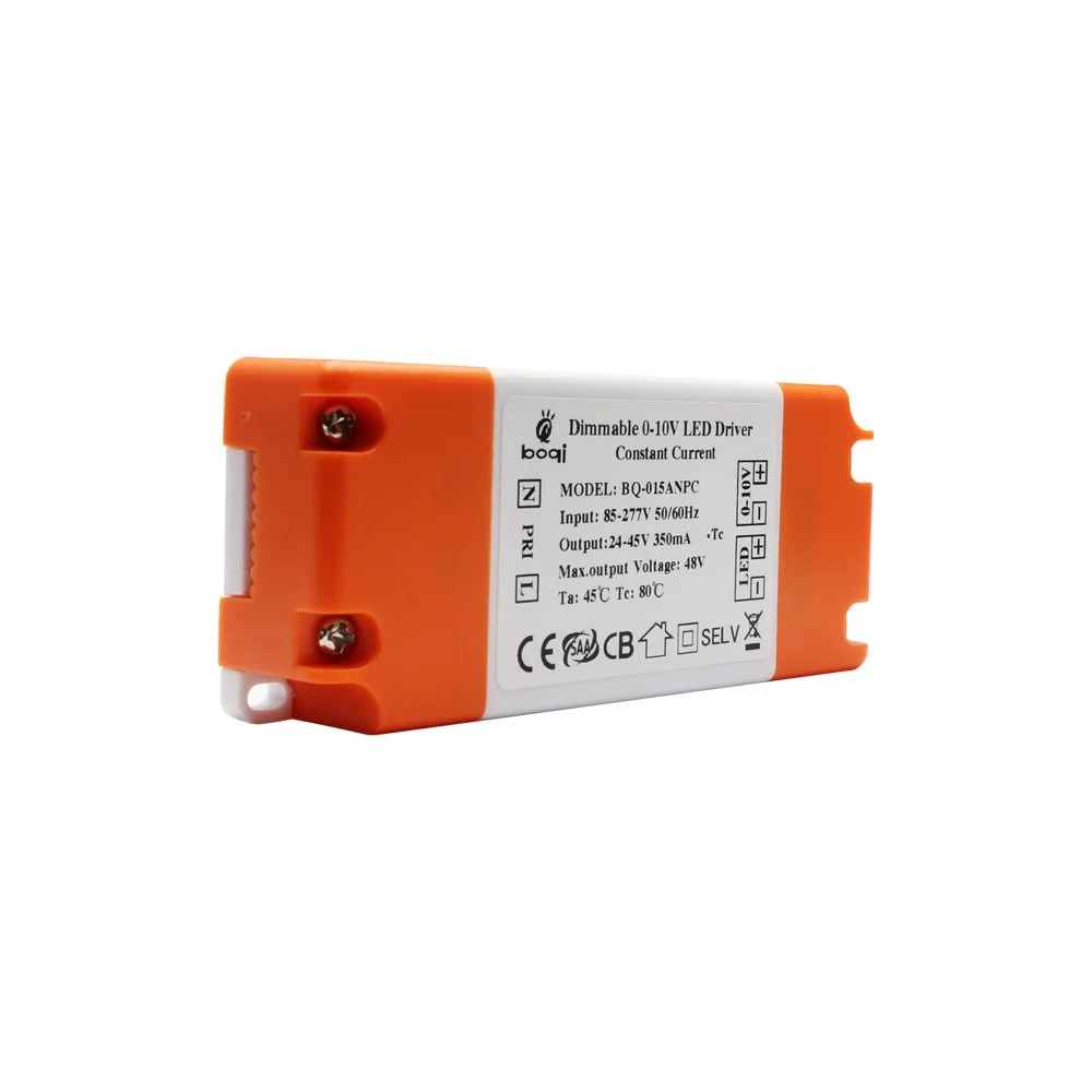 0-10V Dimmable Constant Current LED Drivers 15W 350mA