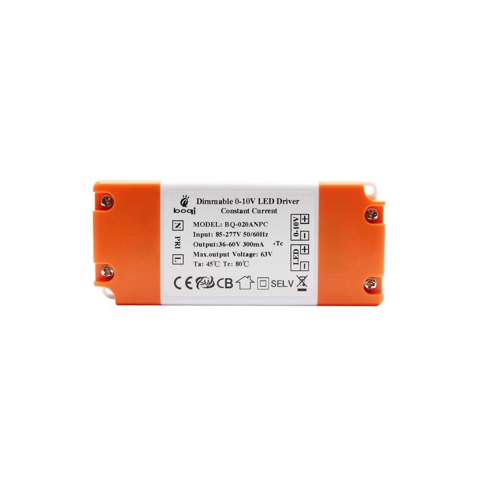 0-10V Dimmable Constant Current LED Drivers 18W 300mA
