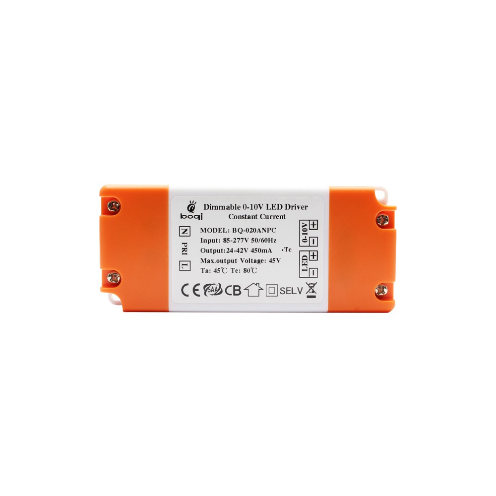 0-10V Dimmable Constant Current LED Drivers 18W 450mA