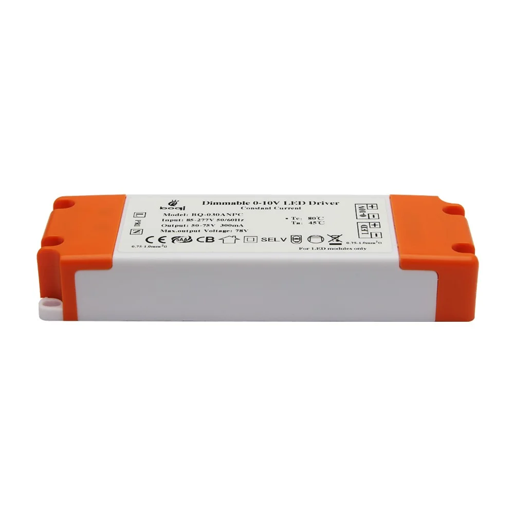 0-10V Kısılabilir Sabit Akım LED Sürücüleri 24W 300mA