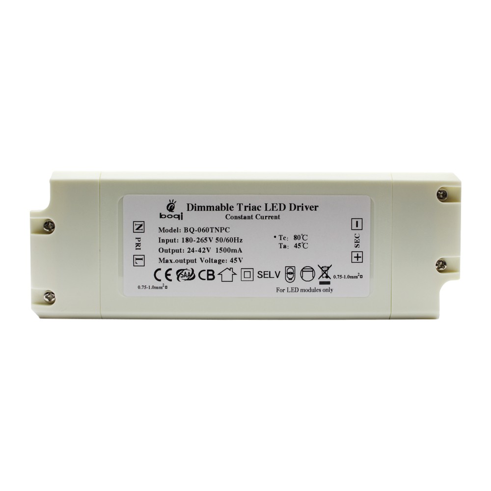 Controladores LED regulables Triac de corriente constante 60W 1500mA