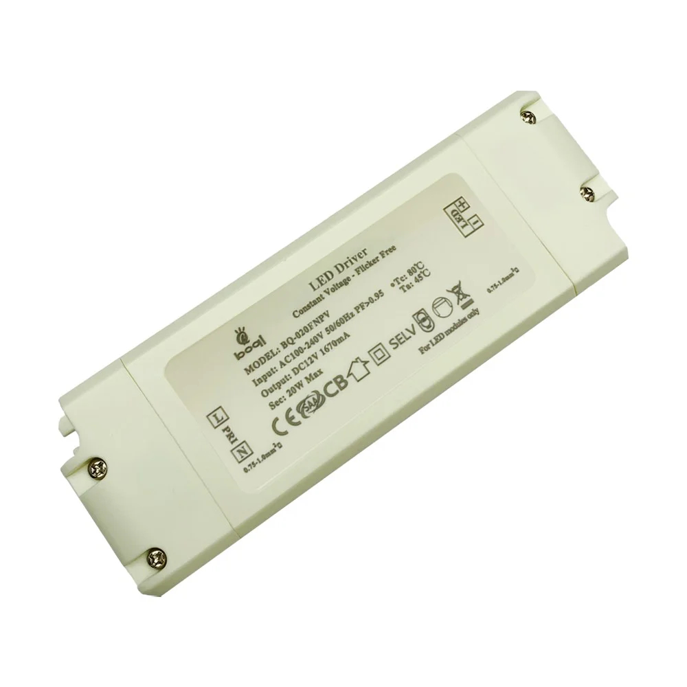Controlador LED de voltaje constante HPFC 12V 20W