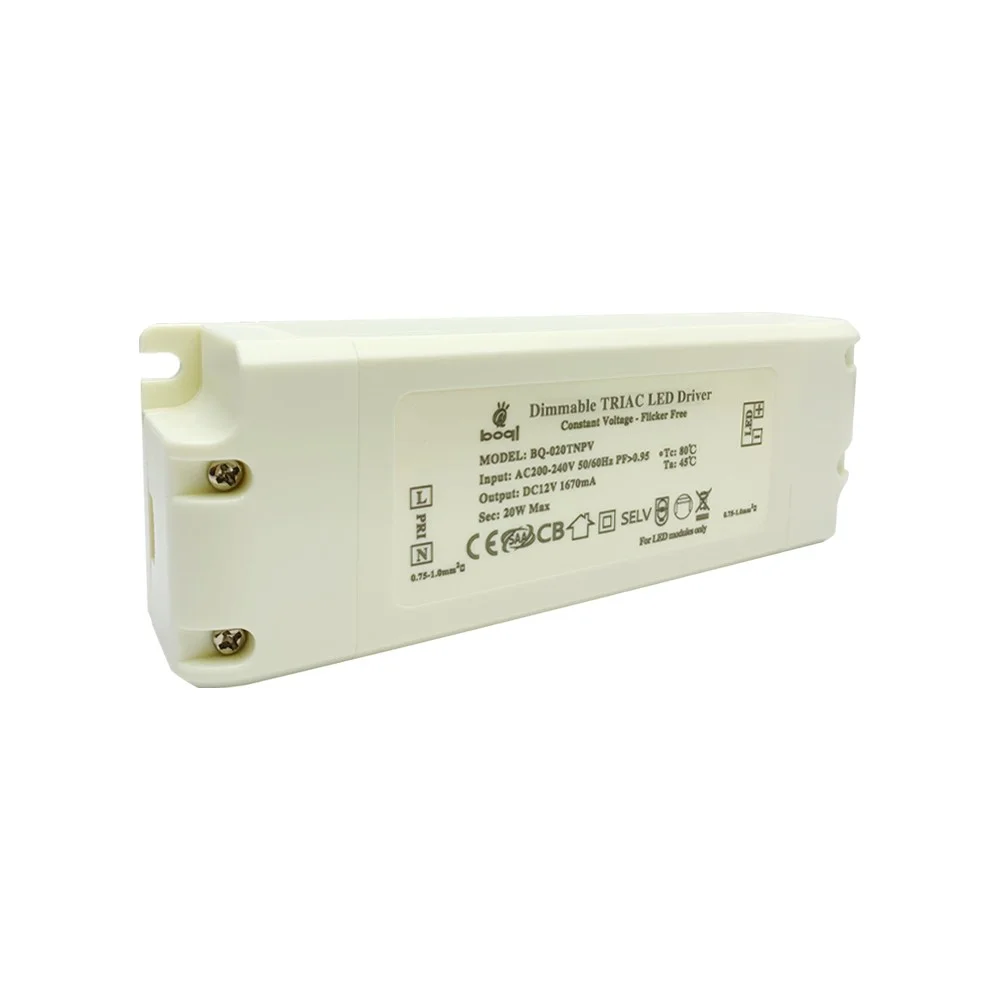 HPFC Vakiojännite Triac Himmennettävä LED-ohjain 12V 20W
