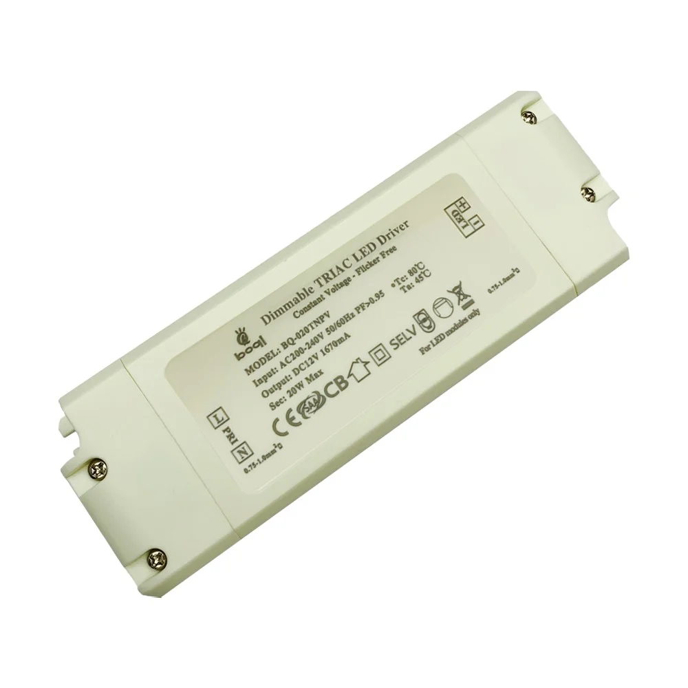 HPFC Vakiojännite Triac Himmennettävä LED-ohjain 12V 20W
