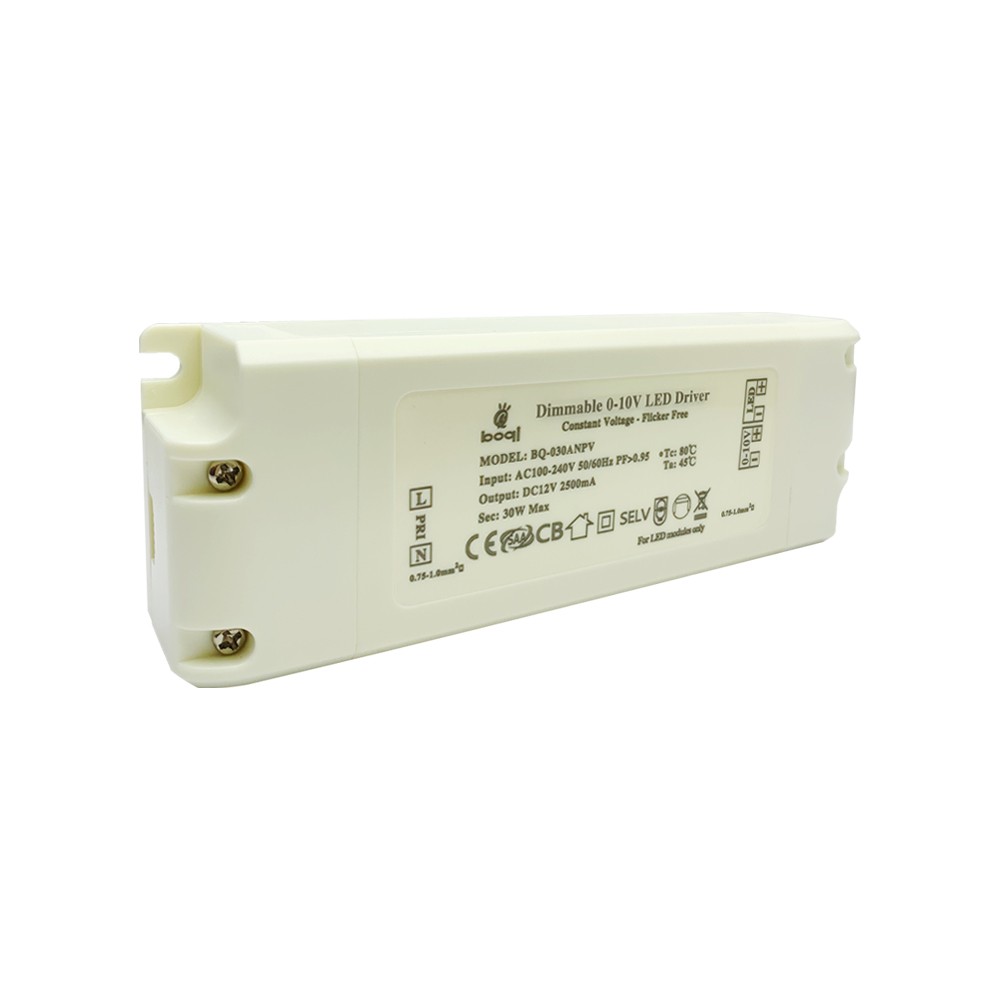 HPFC Constant Voltage 0-10V Dimmable LED Driver 12V 30W