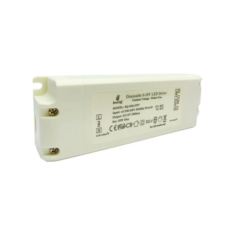 Driver de LED regulável de tensão constante HPFC 0-10V 12V 30W