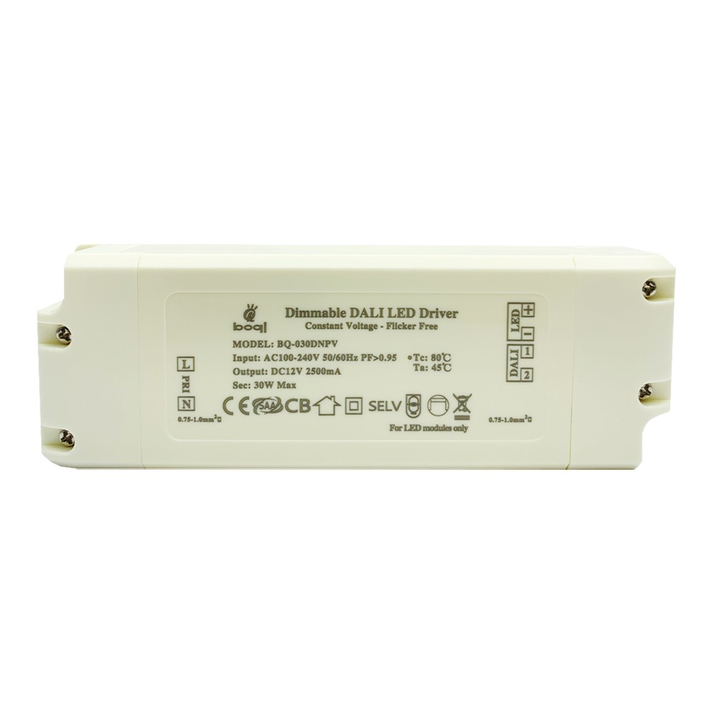 Controlador LED regulable DALI de voltaje constante HPFC 12V 30W
