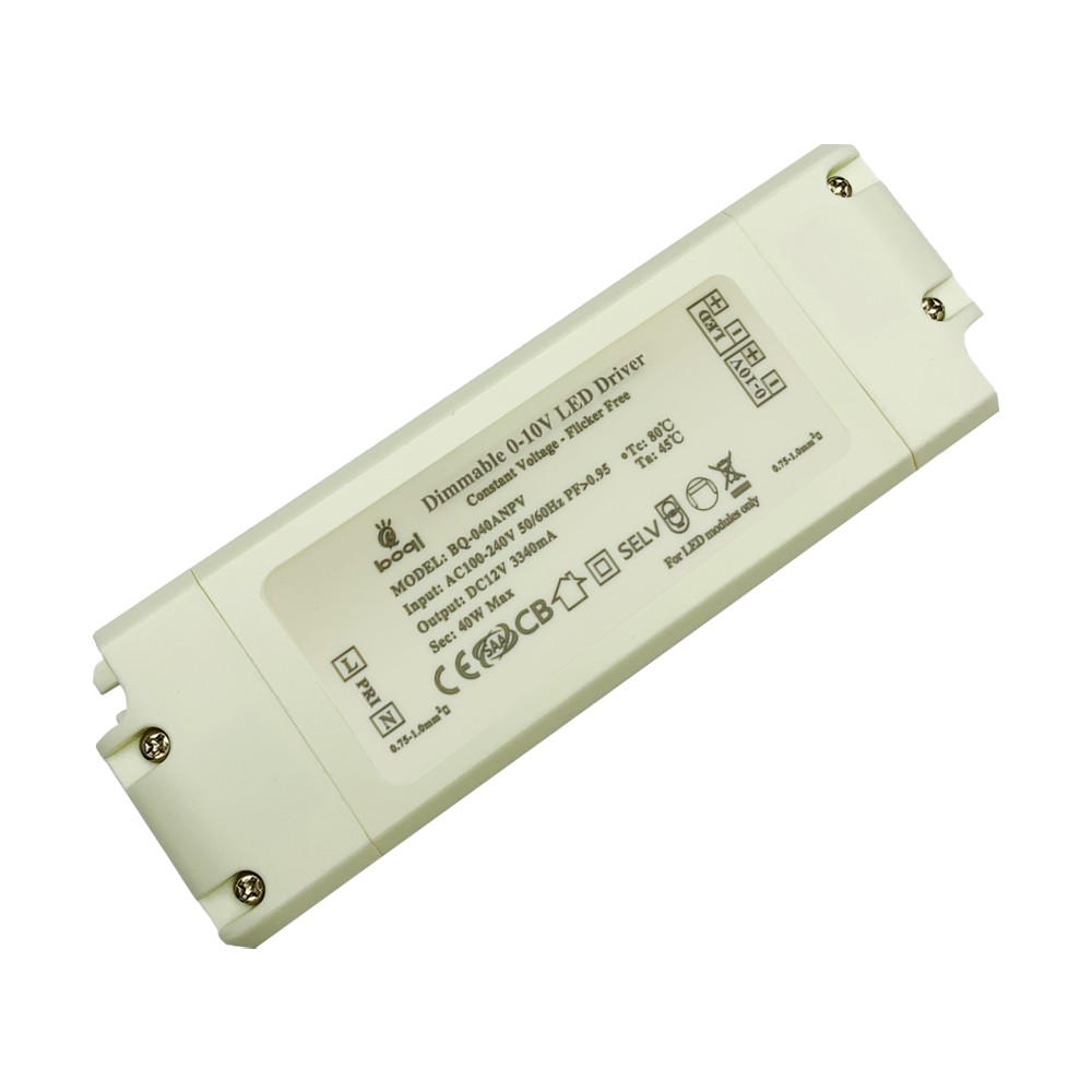 HPFC Constant Voltage 0-10V Dimmable LED Driver 12V 40W