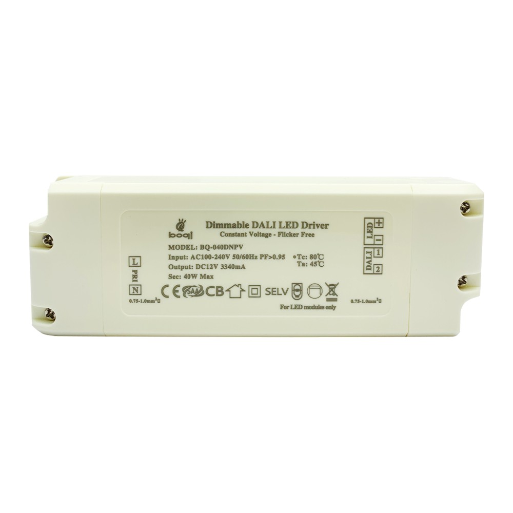 HPFC 정전압 DALI 디밍이 가능한 LED 드라이버 12V 40W