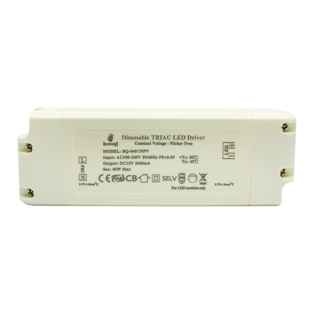 Controlador LED regulable Triac de voltaje constante HPFC 12V 40W
