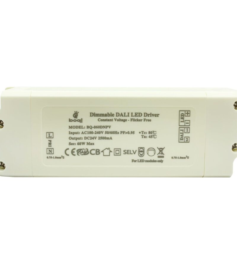 HPFC Constant Voltage DALI Dimmable LED Driver 24V 60W