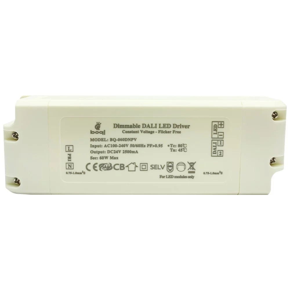 HPFC Constant Voltage DALI Dimmable LED Driver 24V 60W