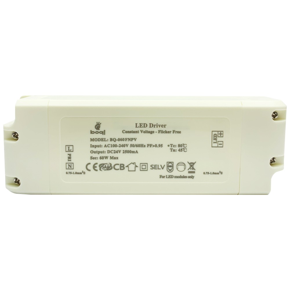 Controlador LED de voltaje constante HPFC 24V 60W
