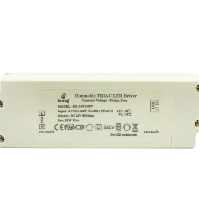 HPFC Constant Voltage Triac Dimbare LED Driver 12V 60W