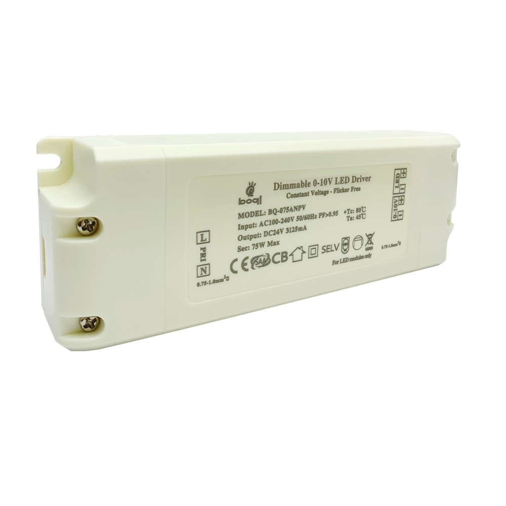 HPFC Constant Voltage 0-10V Dimmable LED Driver 24V 75W