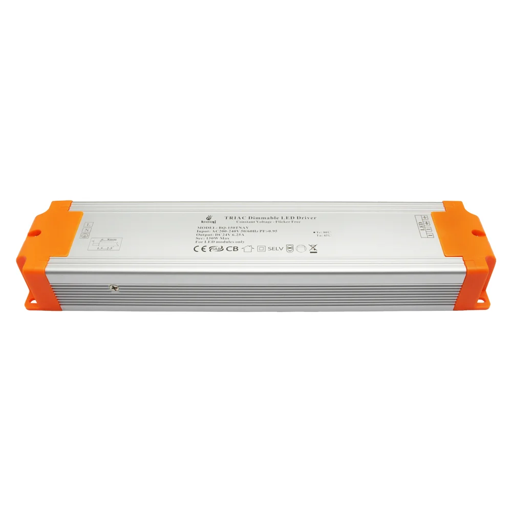 CV TRIAC Dimmable LED Driver 24V 150W Aluminum Case - 画像 (5)