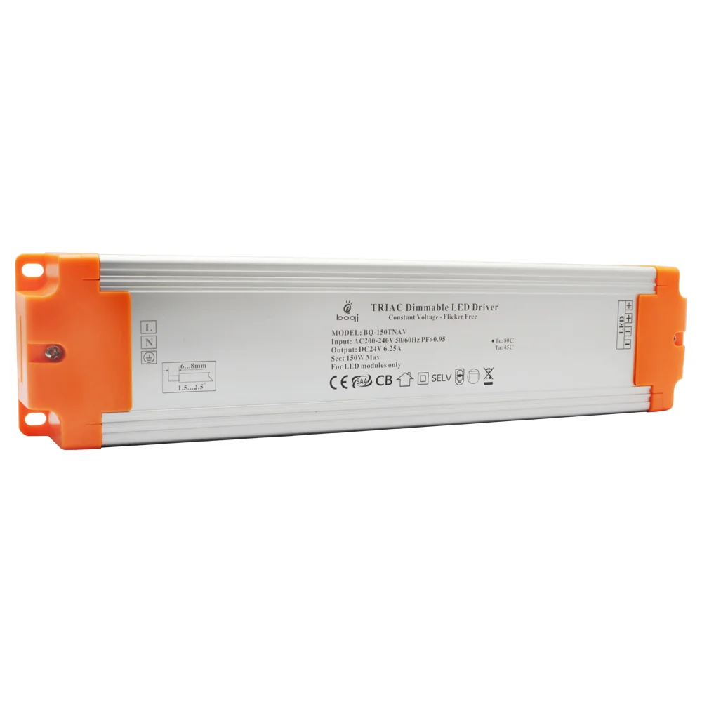 HPFC 定電圧トライアック調光 LED ドライバー 24 v 150 w