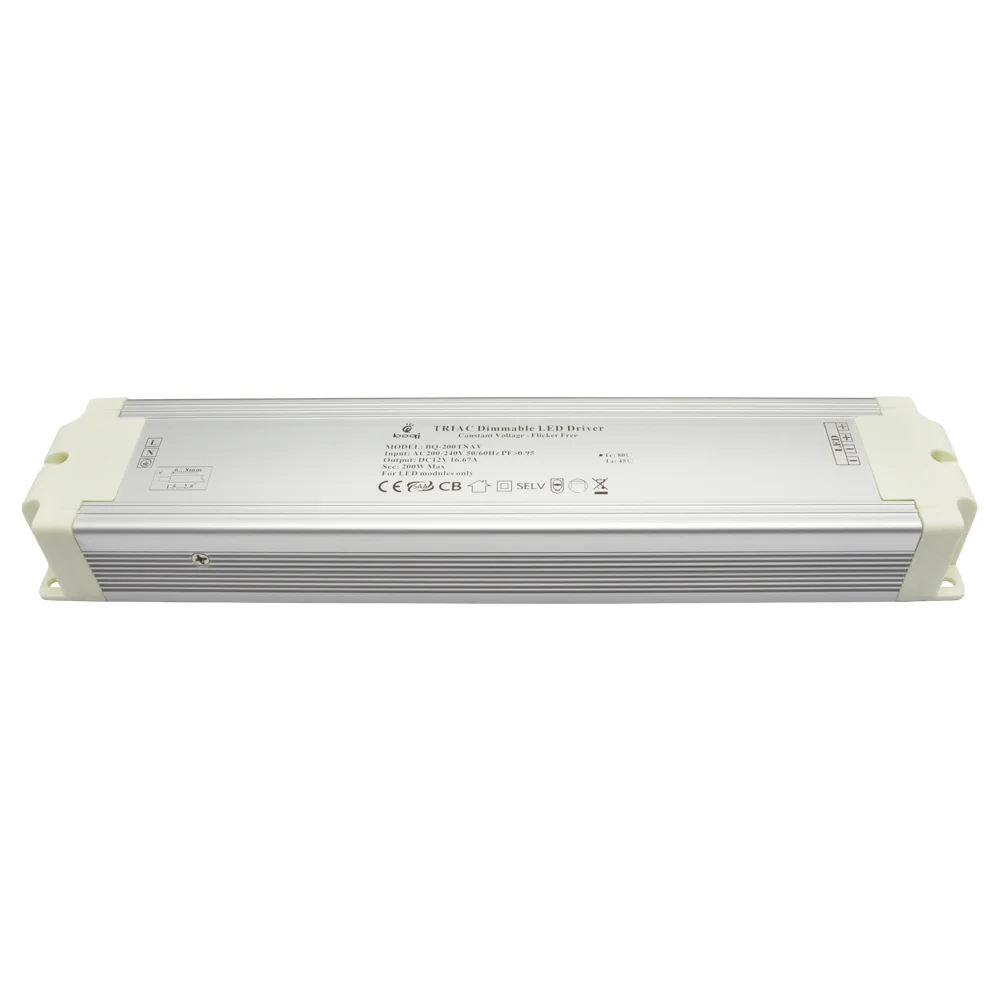 CV TRIAC Dimmable LED Driver 12V 200W Aluminum Case — изображение 6