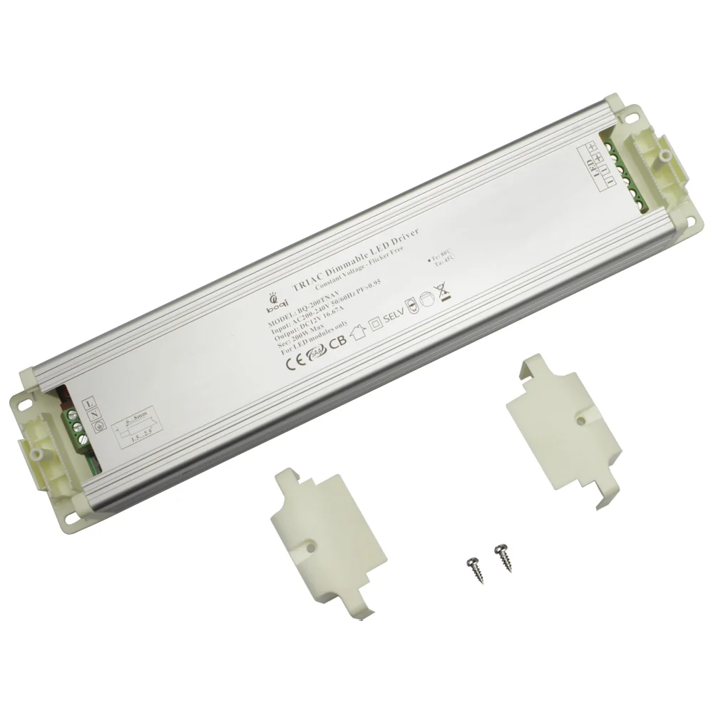CV TRIAC Dimmable LED Driver 12V 200W Aluminum Case — изображение 8