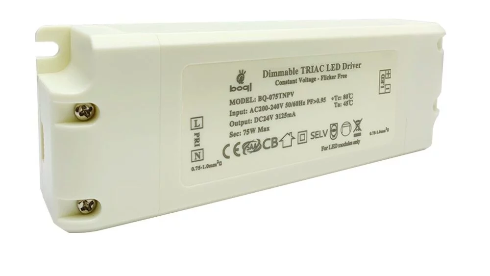 HPFC ไดร์เวอร์ LED Triac Dimmable แรงดันคงที่ 24V 75W