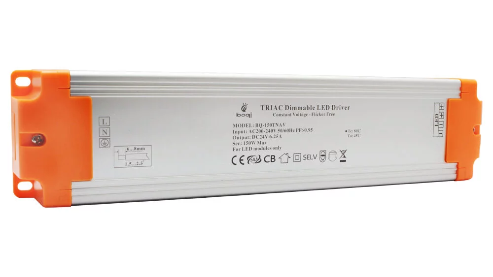 HPFC ไดร์ฟเวอร์ LED หรี่ไฟ Triac แรงดันคงที่ 24V 150W