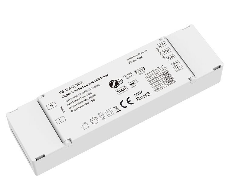 10-42VDC 2CH*(150-450mA) 12W Zigbee Constant Current LED Driver PB-12A-2(WZS)