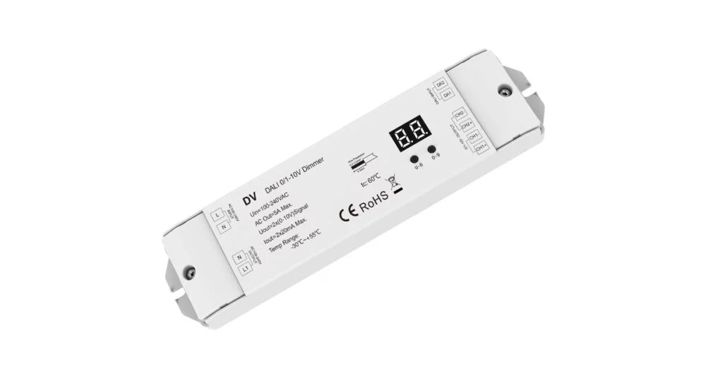 100-240VAC 2CH*20mA DALI 0/1-10V Dimmer DV (DT5)