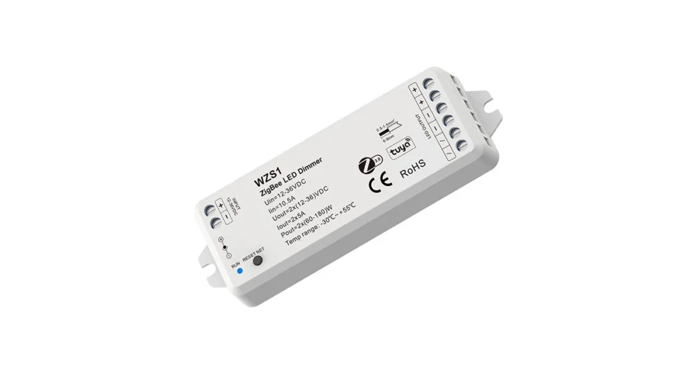 12-36VDC 2CH*5A Zigbee Single Color LED Controller  WZS1
