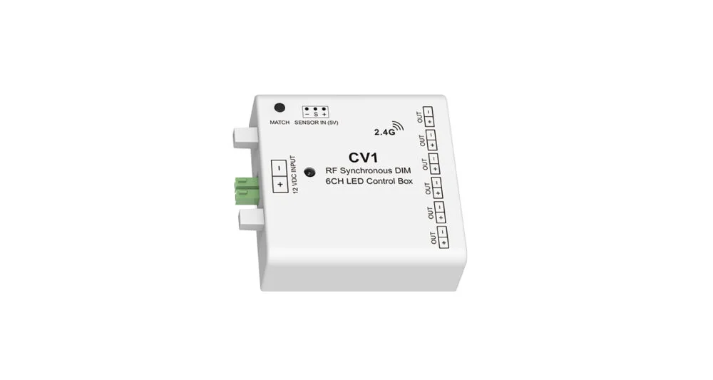 12VDC 6CH RF&Sensor Synchronous DIM LED Control Box CV1
