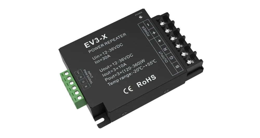 3CH*10A 12-24VDC CV Power Repeater EV3-X