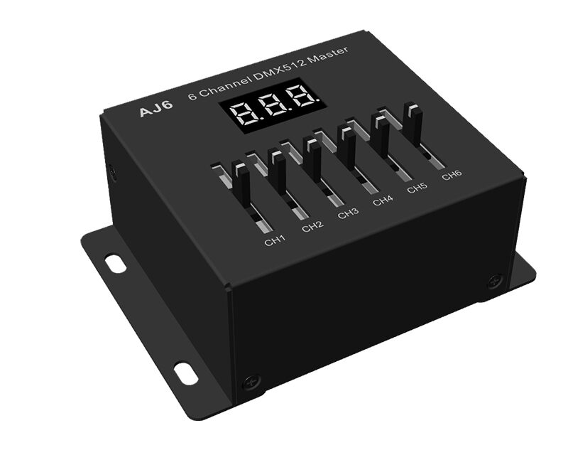 6 Kanal DMX Kayar Fader Konsolu AJ6