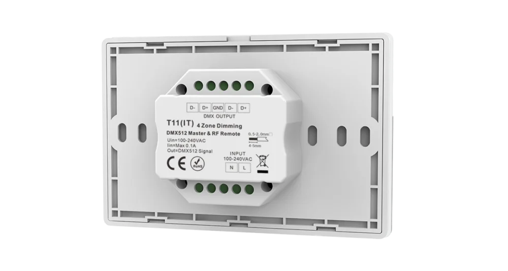 4 Zones Dimming Touch Panel DMX Master (100-240VAC Input) T11(IT) – Bild 2