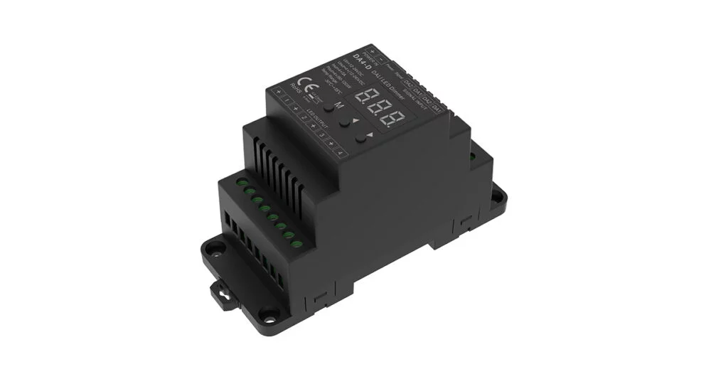 4CH*5A 12-24VDC CV DALI Dimmer DA4-D(Din Rail DT6) - immagine 2