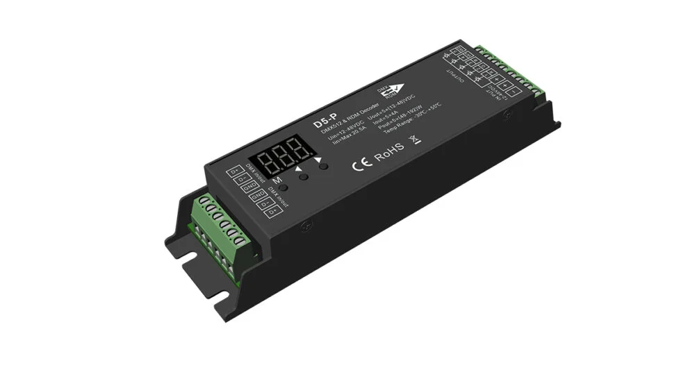 5CH*4A 12-48VDC CV DMX512&RDM Decoder D5-P