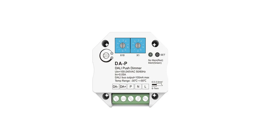 100-240VAC DALI Push Dimmer DA-P - Image 2