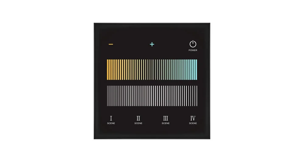 2CH*20mA Color Temperature Touch Panel 0-10V Dimmer T2-L - Imagen 4