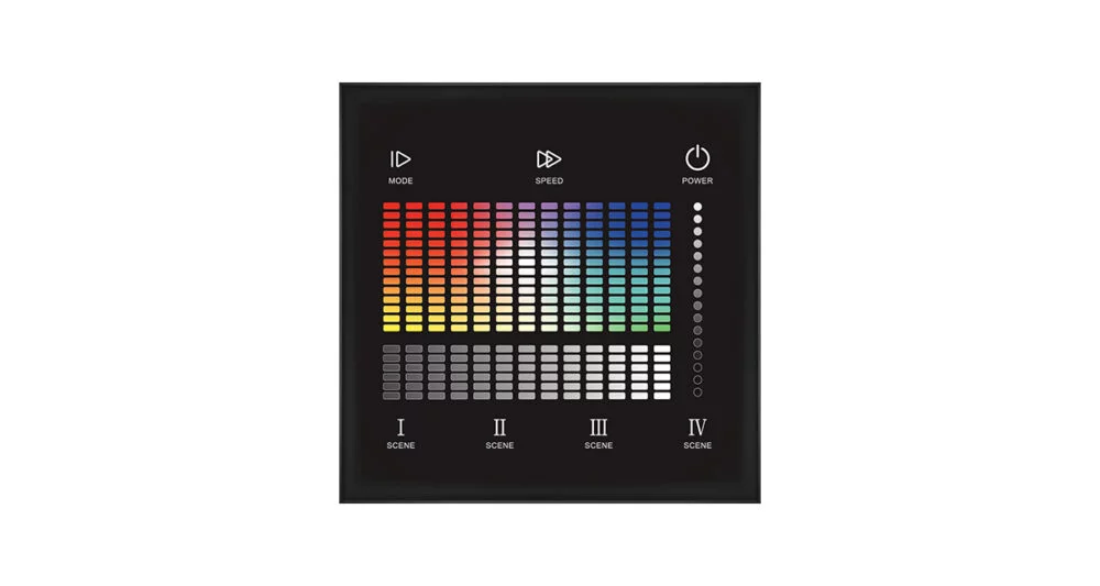 1 Zone Wall Mounted Touch DALI Panel TD4-S - 画像 (3)