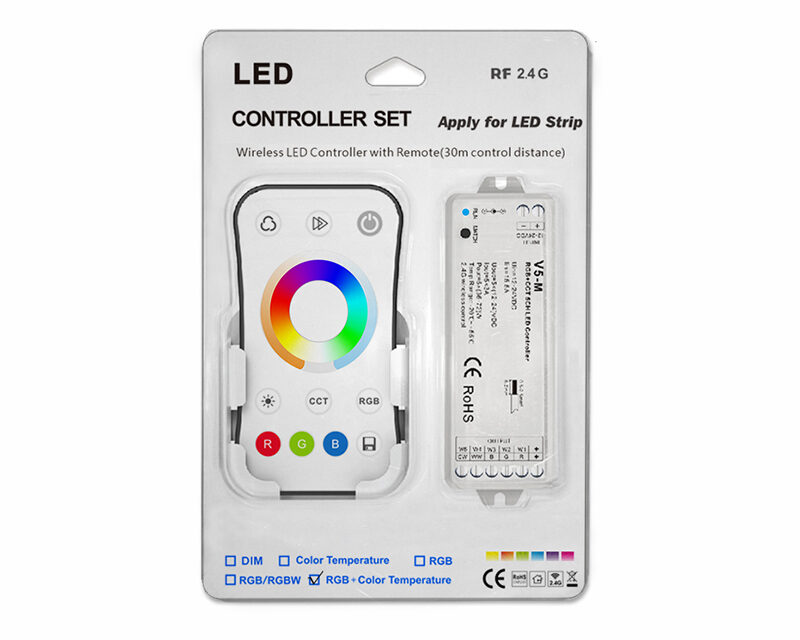 3A*5CH RGB+Color Temperature LED Controller Set V5-M+R17
