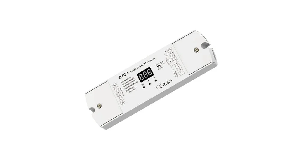 4CH Constant Current DMX512 & RDM Decoder D4C-L(150-500mA)