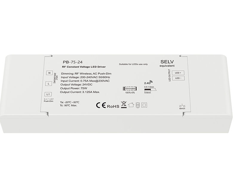 75W 24V RF Dimmable LED Driver PB-75-24
