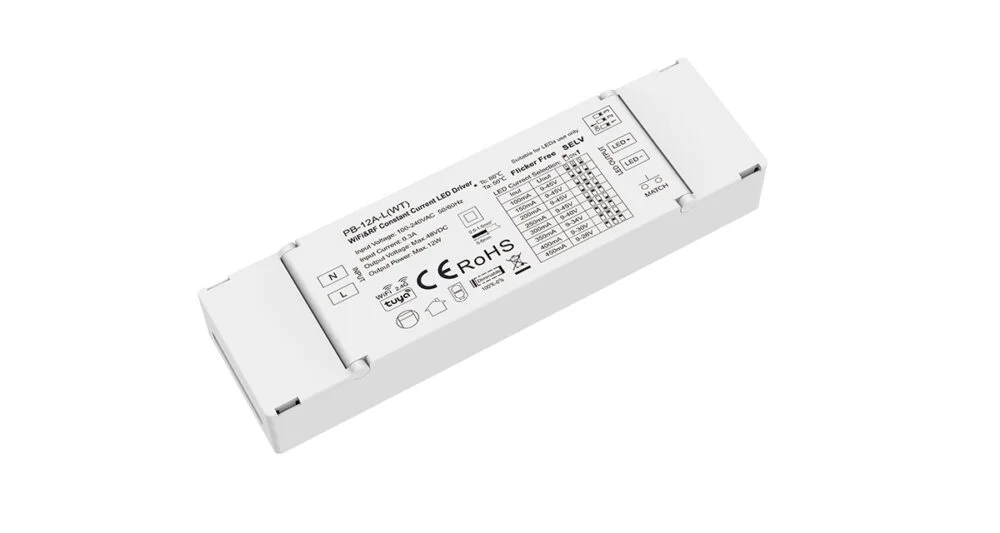9-45VDC1CH*(100-450mA) 12W WiFi & RF Constant Current LED Driver PB-12A-L(WT)