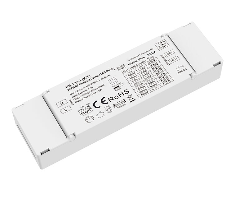 9-45VDC1CH*(100-450mA) 12W WiFi & RF Constant Current LED Driver PB-12A-L(WT)