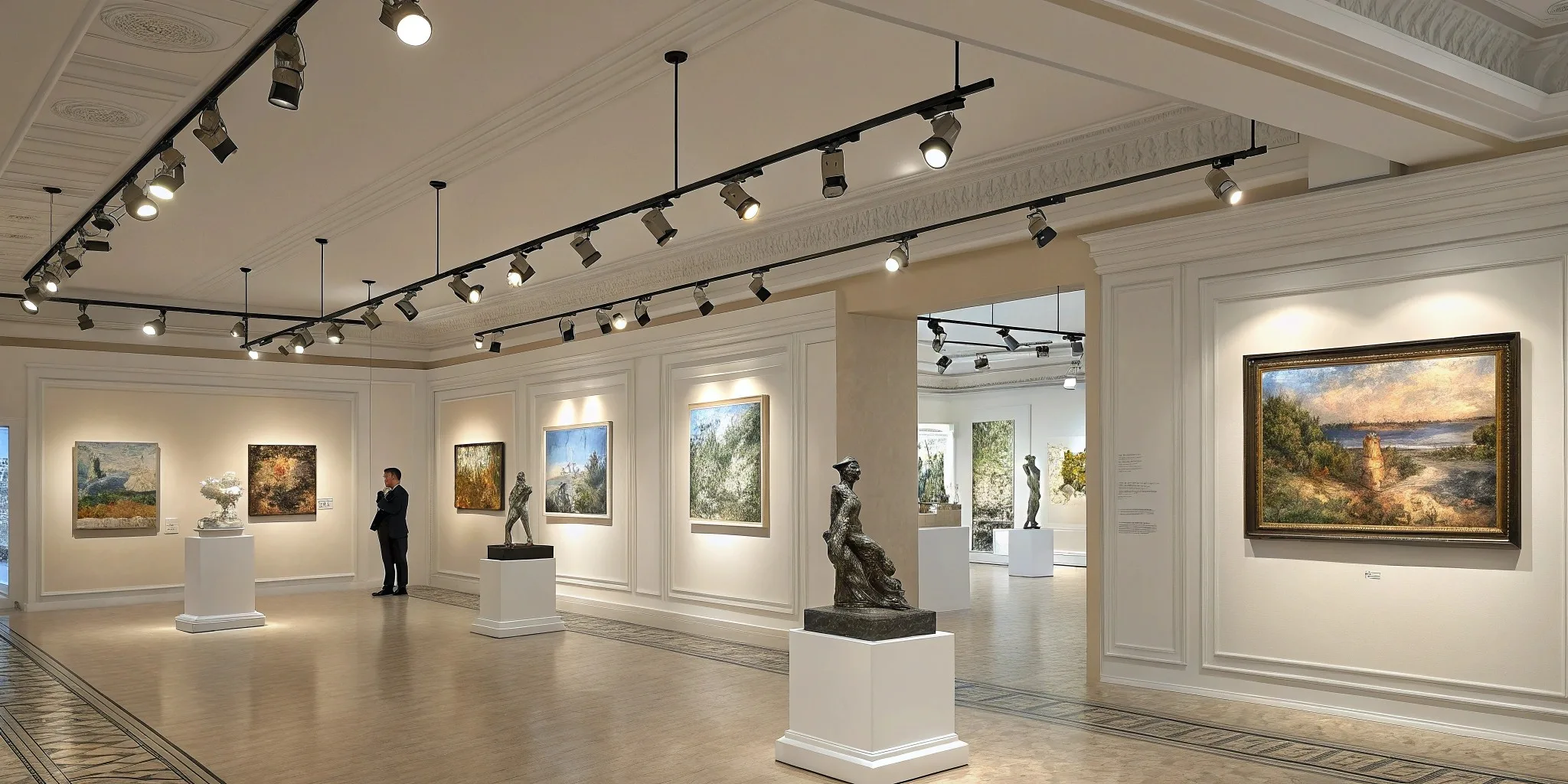 Art Gallery Track Lighting Solution