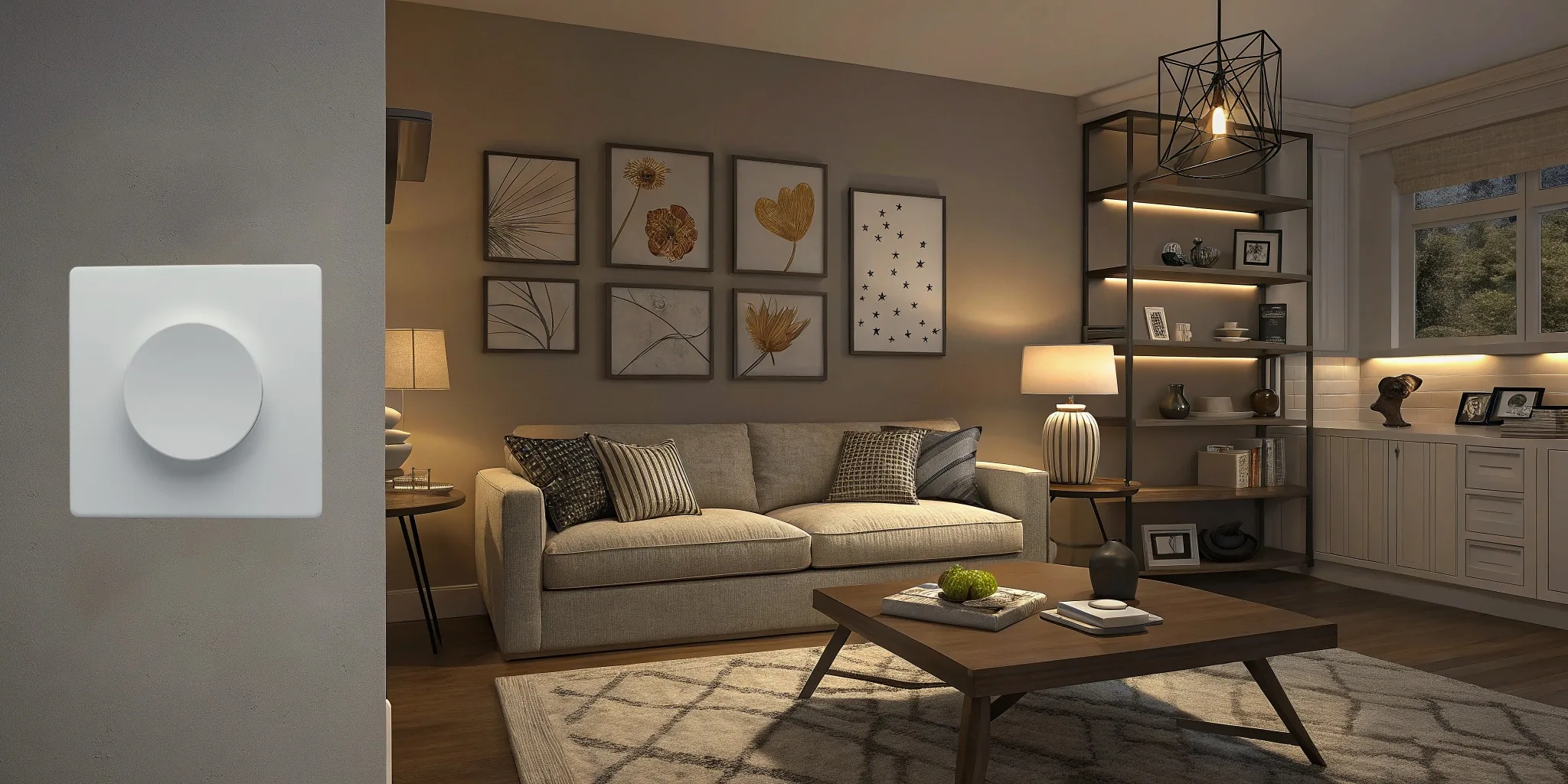 1 home living room lighting control scenario a h