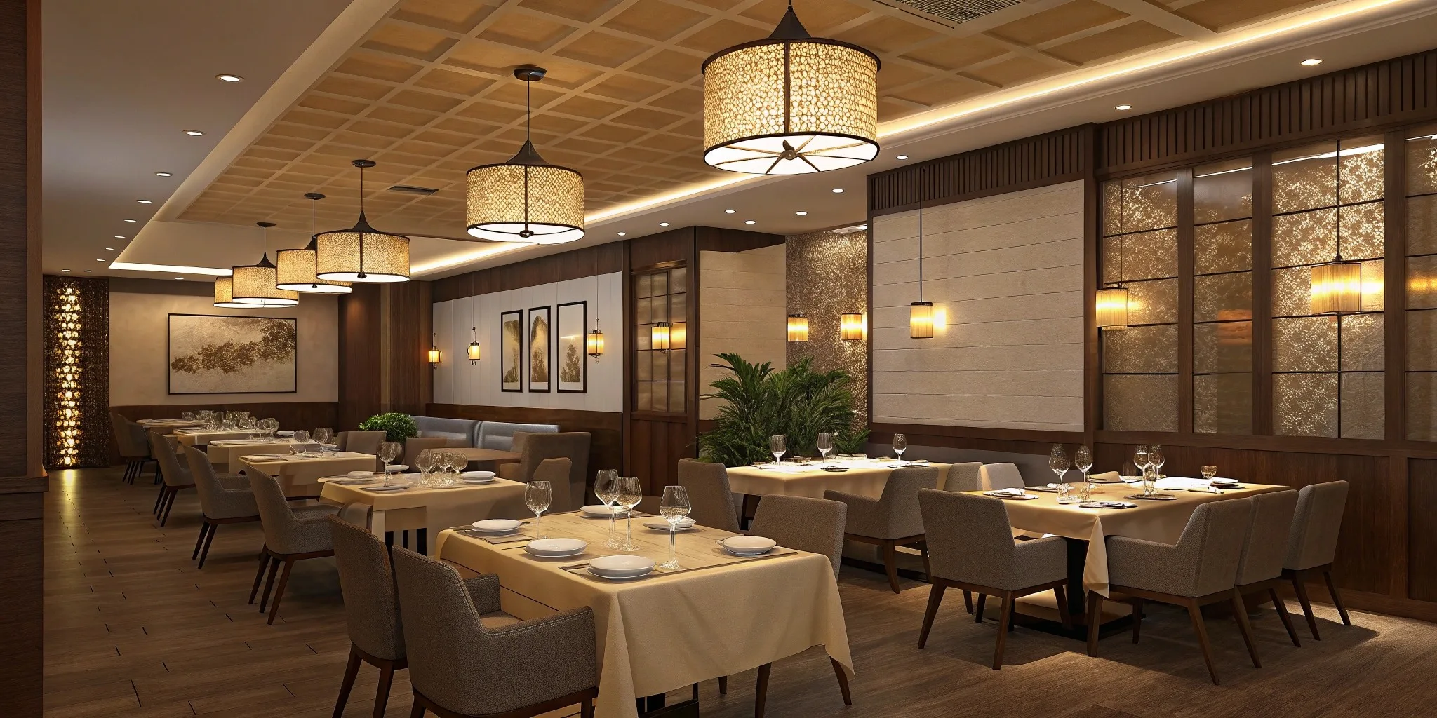 2 restaurant dining area ambiance scenario a res