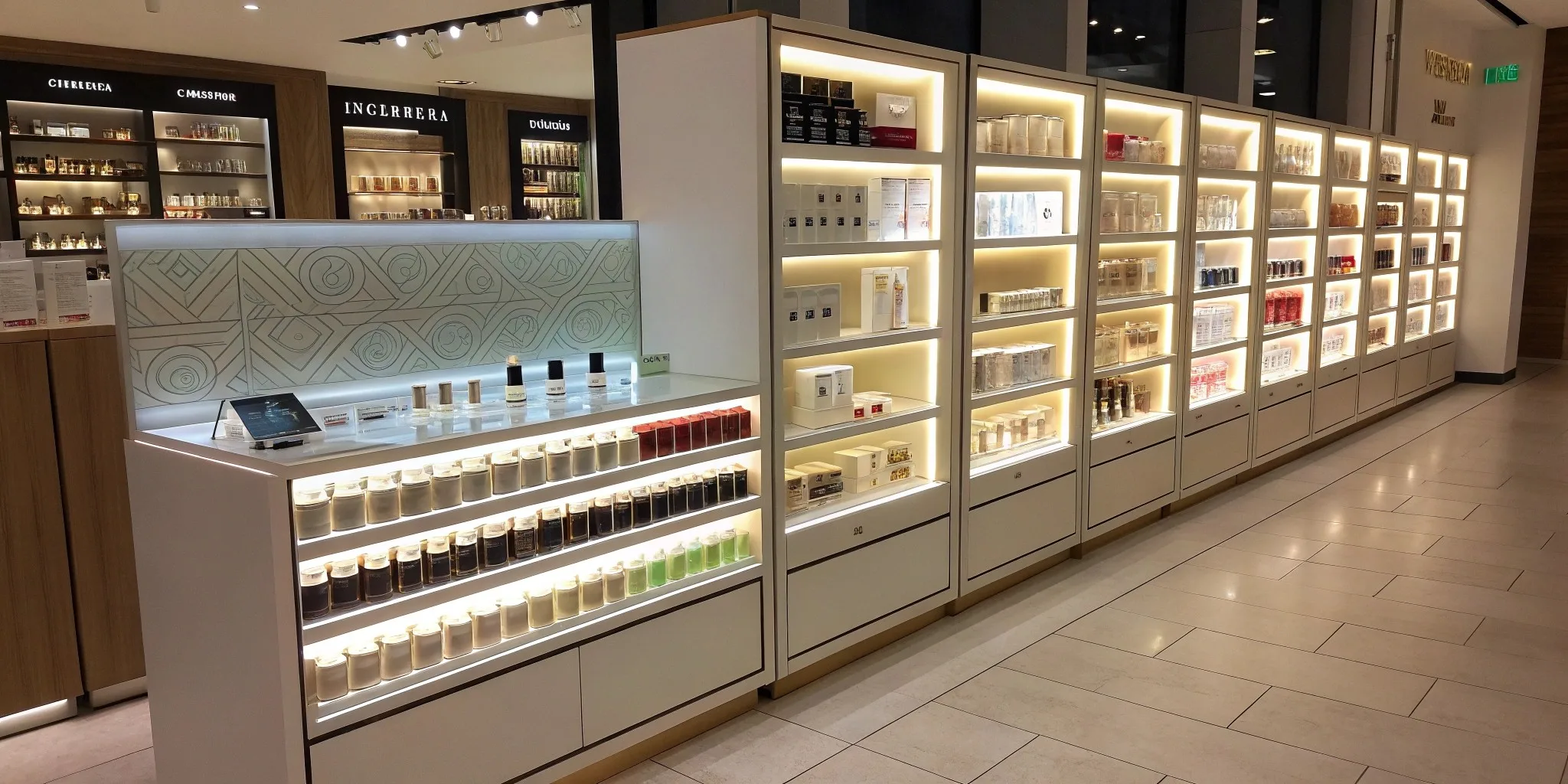 2 retail shelf display lighting scenario a cos