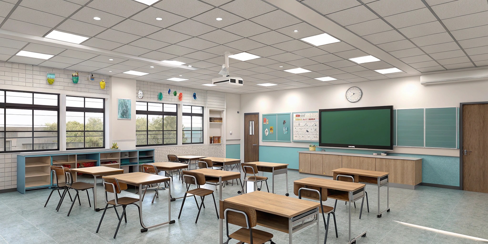4 school classroom lighting scenario a school up