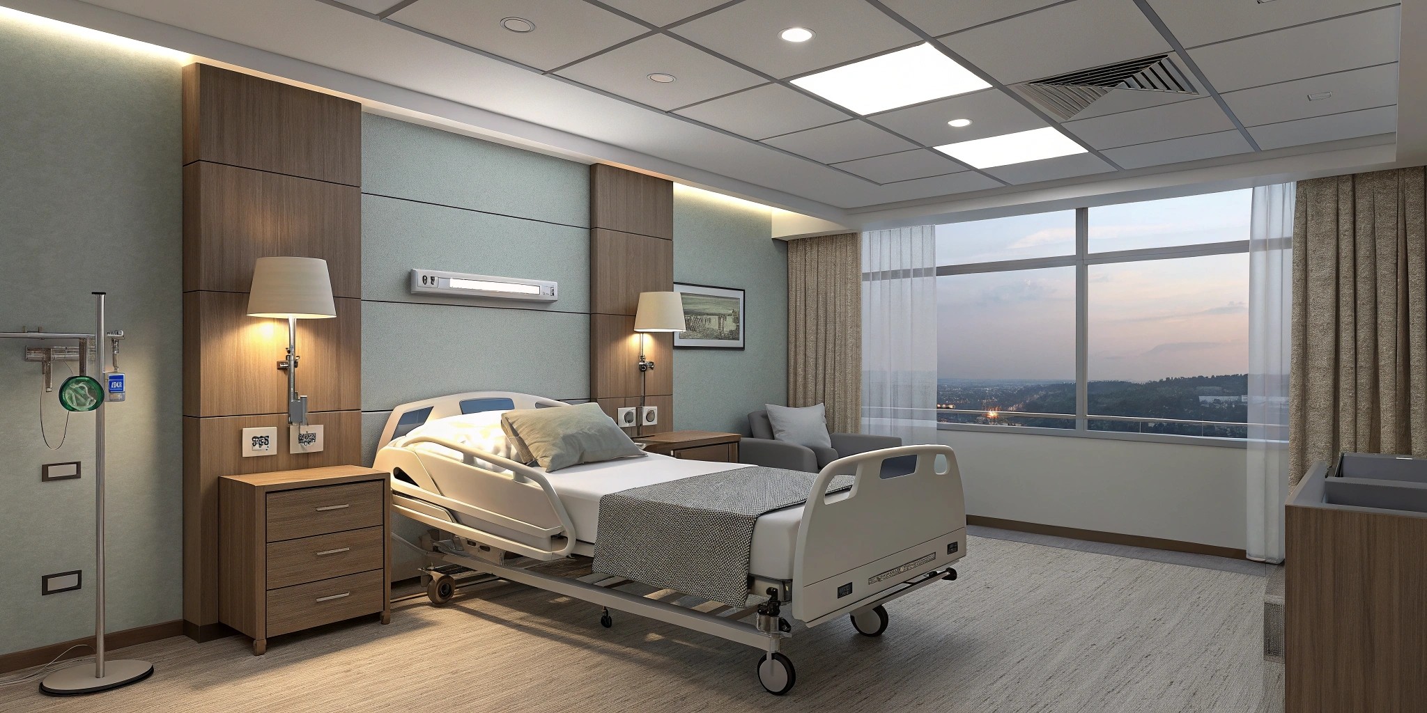 5 hospital or clinic patient room lighting scenar
