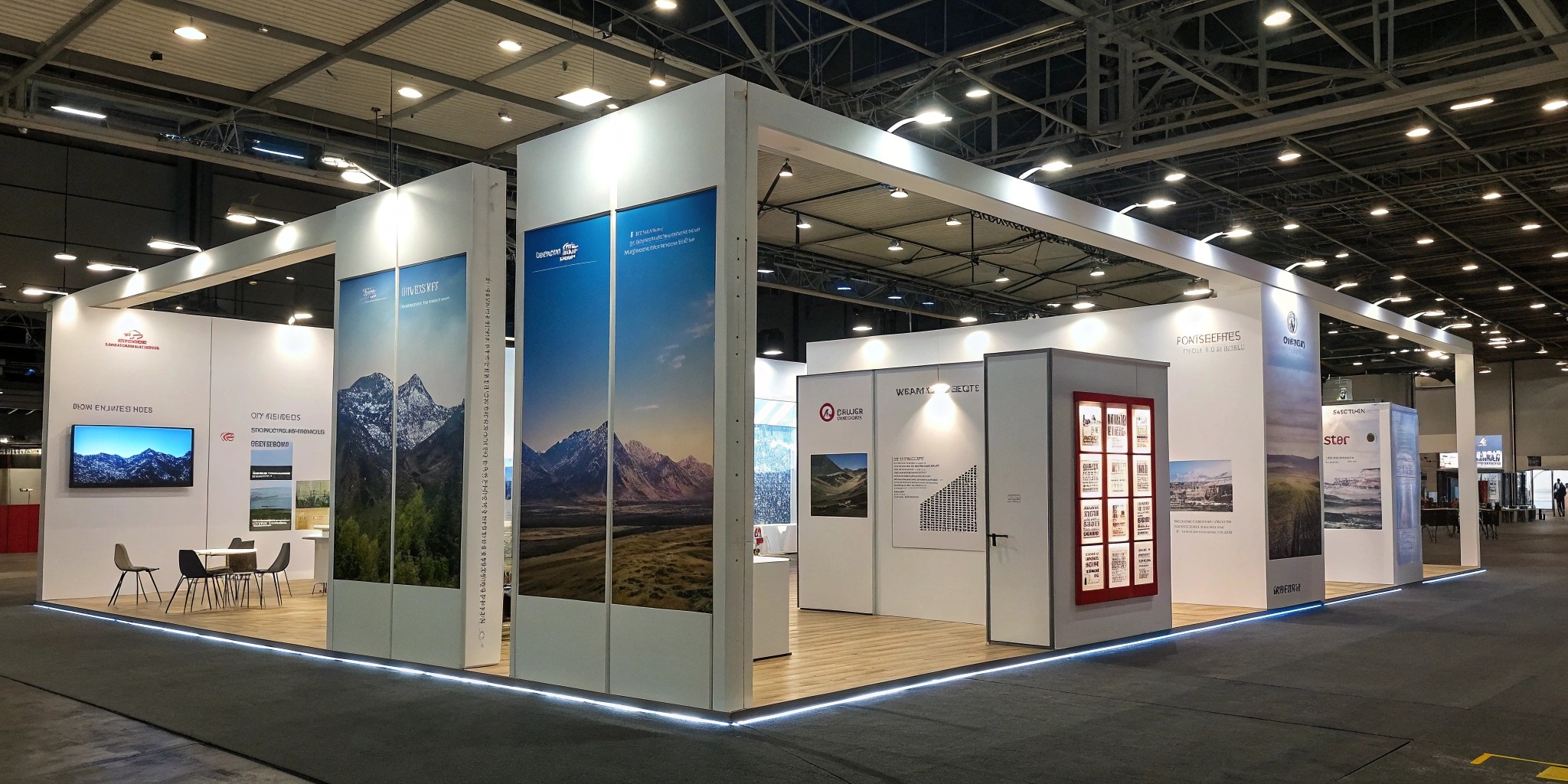 6 exhibition booth trade show lighting scenario